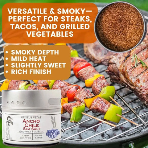 Pro Series BBQ & Grilling Sea Salts Gift Box | Gift Packaged Sea Salts Collection | Set of 6 Gustus Vitae  Collections & Gift Sets