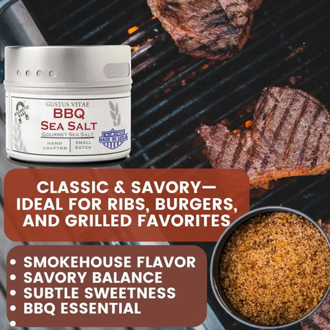 Pro Series BBQ & Grilling Sea Salts Gift Box | Gift Packaged Sea Salts Collection | Set of 6 Gustus Vitae  Collections & Gift Sets