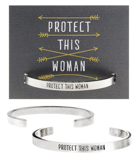 Protect This Woman Quotable Cuff Bracelet Whitney Howard Designs  Cuff Bracelets