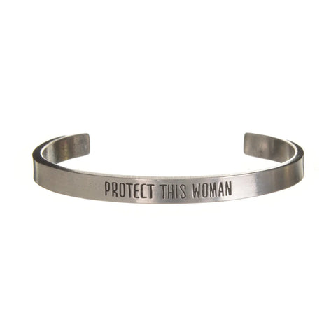 Protect This Woman Quotable Cuff Bracelet Whitney Howard Designs  Cuff Bracelets