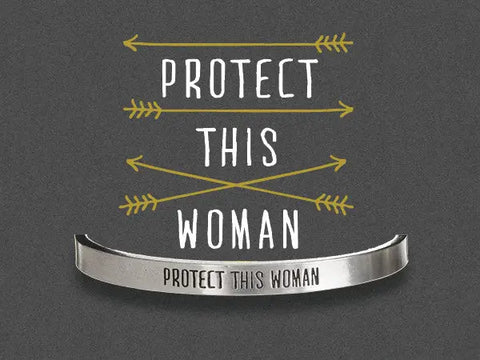 Protect This Woman Quotable Cuff Bracelet Whitney Howard Designs  Cuff Bracelets