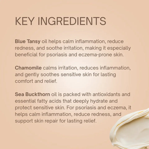 Psoriasis + Eczema Organic Cream - Itchy Skin Taylor Made Organics  therapeutic cream