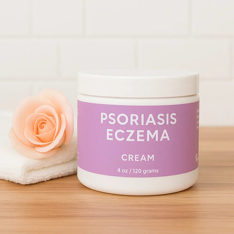 Psoriasis + Eczema Organic Cream - Itchy Skin Taylor Made Organics  therapeutic cream