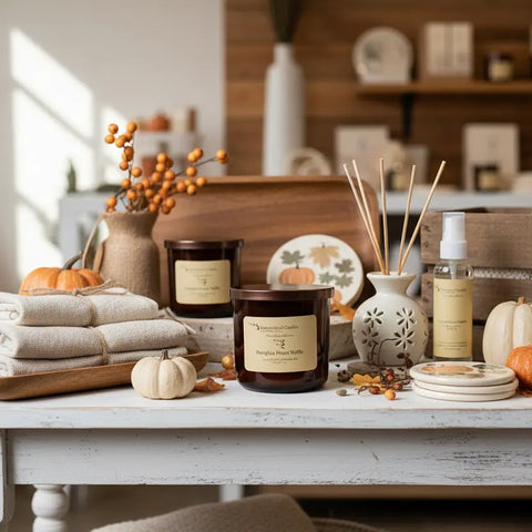 Pumpkin Pecan Waffle Soy Candle 17 Oz – 3 Wick Long-Lasting Burn – Hand-Poured Home Fragrance | Made in USA MorninWood Candles  3 Wick Candle