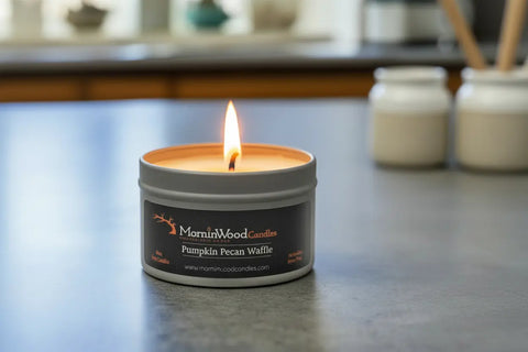 Pumpkin Pecan Waffle - Soy Tin Collection MorninWood Candles  Candles