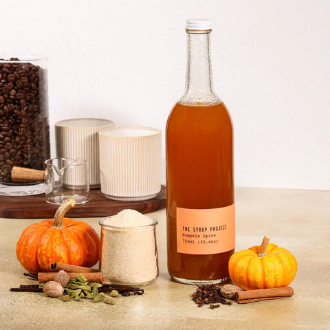 Pumpkin Spice Coffee and Cocktail Syrup 750mL – All Natural Ingredients – Made in USA | Seasonal Flavor Boost The Syrup Project 