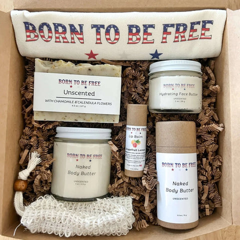 Pure Freedom Skincare Bundle – 5-Piece Natural Tallow-Based Set | Non-Toxic Beauty Essentials | Made in USA Born to be Free  gift set