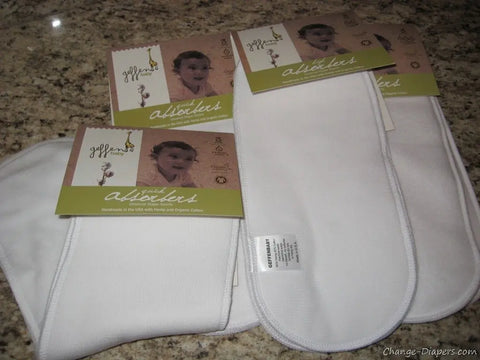 Quick Absorbers Reusable Diaper Inserts – 5x13.5 Inch Hemp Jersey | Made in USA Geffenbaby  Absorbers