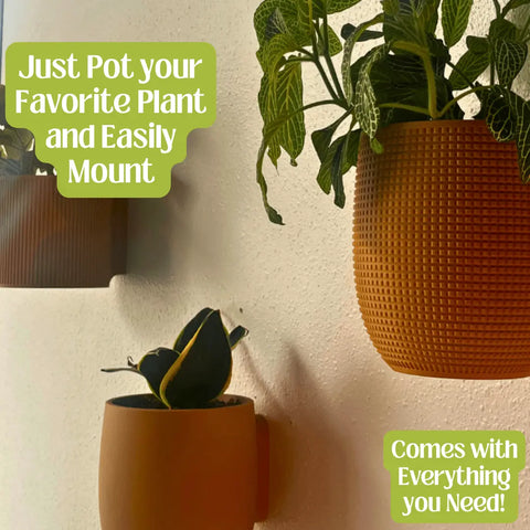 Chatelet Manufacturing’s Quilted Design Wall Planter With Hidden Drip Tray, part of the Premium Collection, includes a mounting kit for easy indoor gardening—just pot your plant and mount to any light wall!.