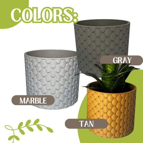 Quilted Wall Mount Planter With Hidden Drip Tray – Indoor Garden Decor | Made in USA Chatelet Manufacturing 