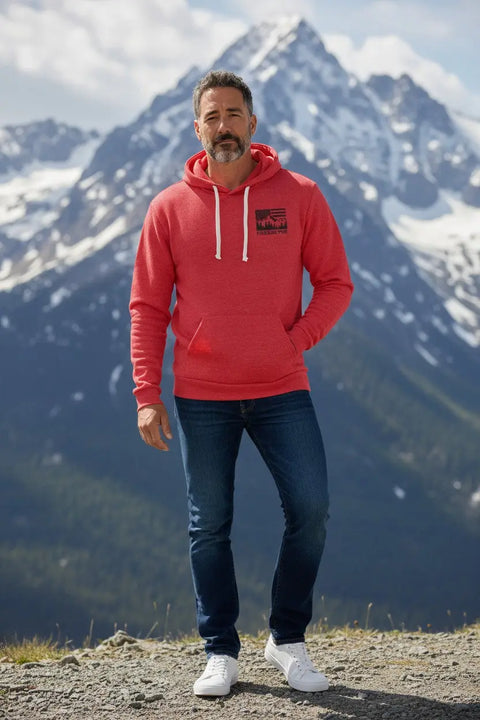 R.E.D Friday Veteran Tribute Hoodie – Soft Blend Pullover with Kangaroo Pocket | Made in USA Athletic Wear Fireside Pine  Hoodie
