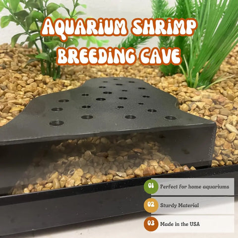 REEFSHAPE Shrimp Breeding Cave – 6x5 Inch Protective Aquarium Shelter | Made in USA Chatelet Manufacturing 
