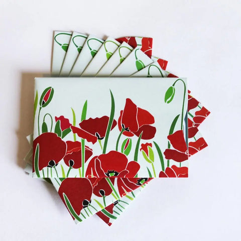 RFID Blocking Credit Card Sleeves – Poppy Floral Design | Made in USA Rogue Industries  RFID Sleeve