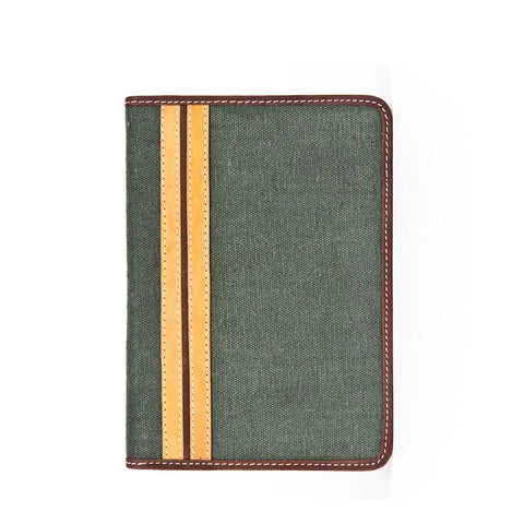 RFID Secure Canvas Passport Holder – Cotton with Leather Trim | Made in USA by Rogue Industries Rogue Industries  Passport Case
