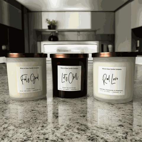 R&B Mixtape Scented Candle Set Wick and Glow Candle Company™  Candles