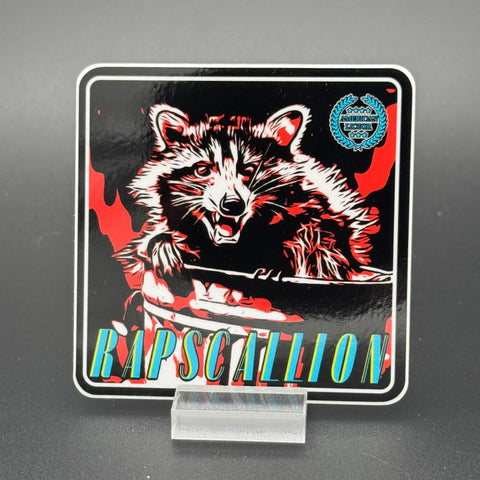 Raccoon Rapscallion Sticker – 3 Inch Vinyl Decal | Made in USA American Lictor  Vinyl Stickers