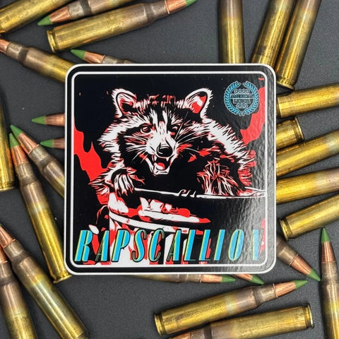 Raccoon Rapscallion Sticker – 3 Inch Vinyl Decal | Made in USA American Lictor  Vinyl Stickers