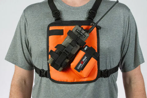Radio Chest Pack With Spare Battery Pouch 9.5 Inch – Lone Peak | Made in USA Lone Peak Packs 