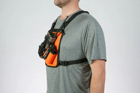 Radio Chest Pack With Spare Battery Pouch 9.5 Inch – Lone Peak | Made in USA Lone Peak Packs 