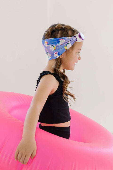Rainbow Unicorn Swim Goggles – Tangle-Free Strap with Anti-Fog Purple Lenses | Kids to Adults | Assembled in USA Splash Place  Swim Goggles