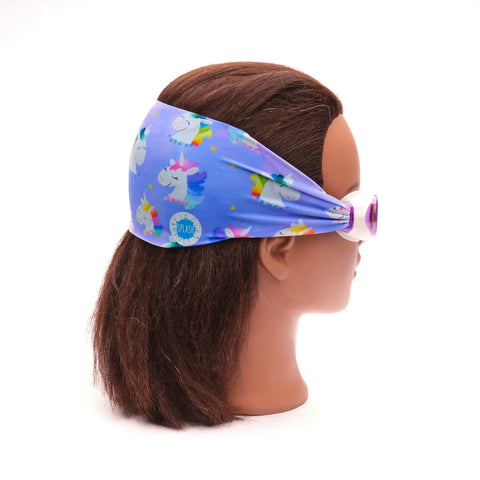 Rainbow Unicorn Swim Goggles – Tangle-Free Strap with Anti-Fog Purple Lenses | Kids to Adults | Assembled in USA Splash Place  Swim Goggles