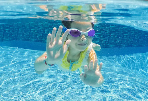 Rainbow Unicorn Swim Goggles – Tangle-Free Strap with Anti-Fog Purple Lenses | Kids to Adults | Assembled in USA Splash Place  Swim Goggles