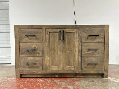 Ready to Ship Now - Custom Single Sink Vanity Model 1085 Limitless Woodworking  item