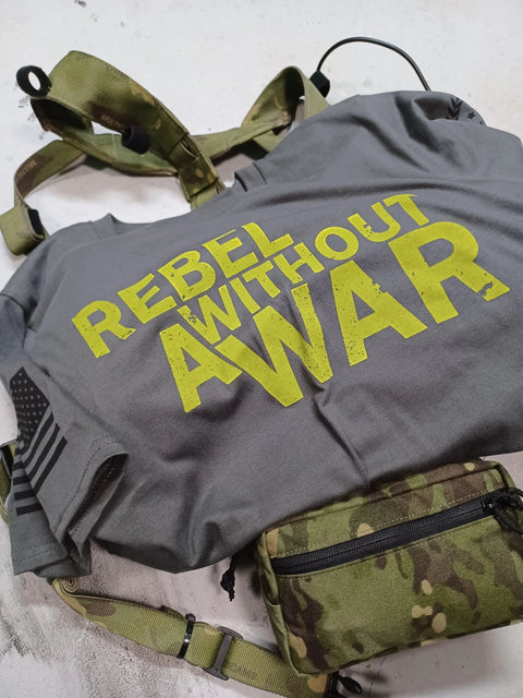 Rebel Without a War Graphic Tee – Premium Cotton Men’s Shirt | Made in USA American Lictor  T-Shirt