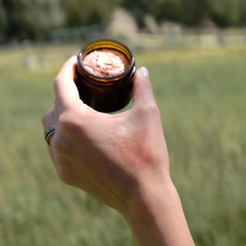 Red Velvet Latte Nourishing Tallow Blush – Creamy Natural Face Makeup | Made in USA Skin Linen 