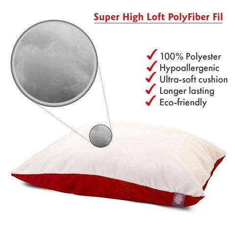Majestic Pet Poly Cotton Sherpa Dog Bed Pillow – Plush Soft Cushion | Made in USA Majestic Pet 