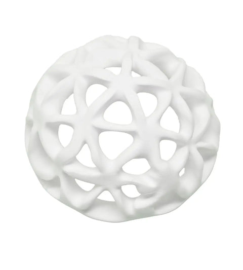 The Chatelet REEFSHAPE Dome by Chatelet Manufacturing is a white, open-lattice aquarium hideout with interlocking curves and oval openings, perfect for fish and shrimp. Made in the USA, it decorates aquariums while offering viewing and shelter.