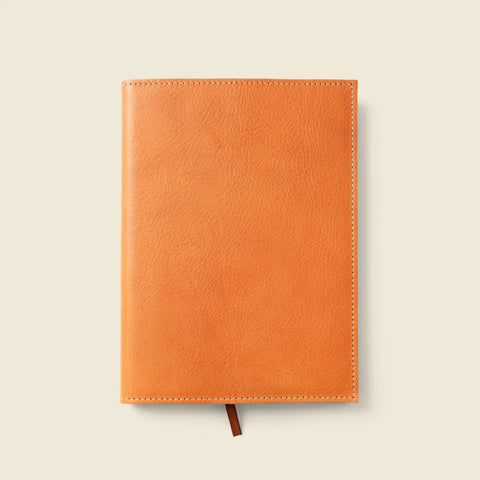 Refillable A5 Leather Notebook Cover 6.25x9.875 Inch – Full Grain Natural Leather with Suede Interior | Handmade in USA CASUPO  Notebook Cover