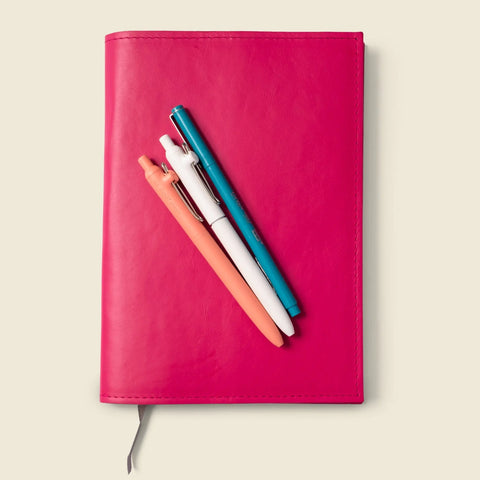 Refillable A5 Leather Notebook Cover 6.25x9.875 Inch – Handmade in USA CASUPO  Notebook Cover