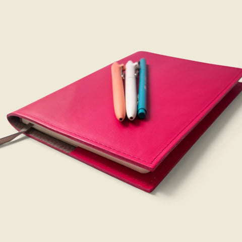 Refillable A5 Leather Notebook Cover 6.25x9.875 Inch – Handmade in USA CASUPO  Notebook Cover