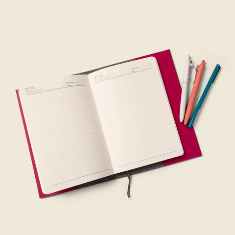 Refillable A5 Leather Notebook Cover 6.25x9.875 Inch – Handmade in USA CASUPO  Notebook Cover