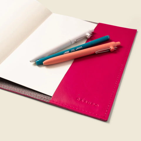 Refillable A5 Leather Notebook Cover 6.25x9.875 Inch – Handmade in USA CASUPO  Notebook Cover
