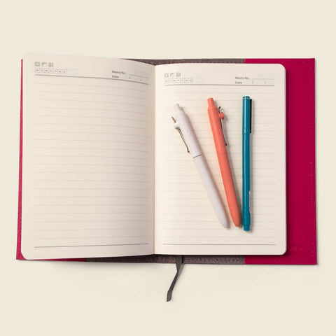 Refillable A5 Leather Notebook Cover 6.25x9.875 Inch – Handmade in USA CASUPO  Notebook Cover