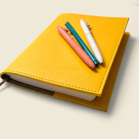 Refillable A5 Leather Notebook Cover 6.25x9.875 Inch – Handmade in USA CASUPO  Notebook Cover