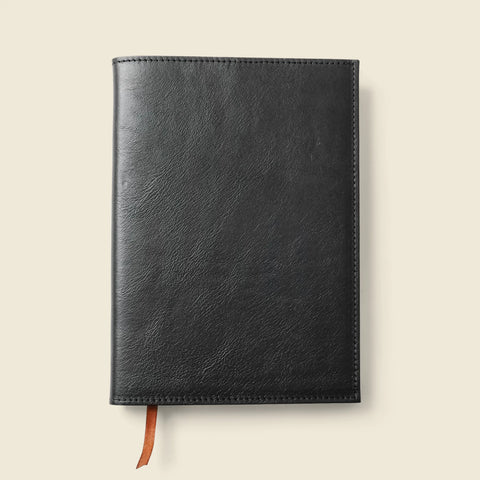 Refillable A5 Leather Notebook Cover – Black CASUPO  Notebook Cover