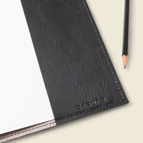 Refillable A5 Leather Notebook Cover – Full Grain Premium Journal Protector 6.25x9.875 Inch – Handmade in USA CASUPO  Notebook Cover