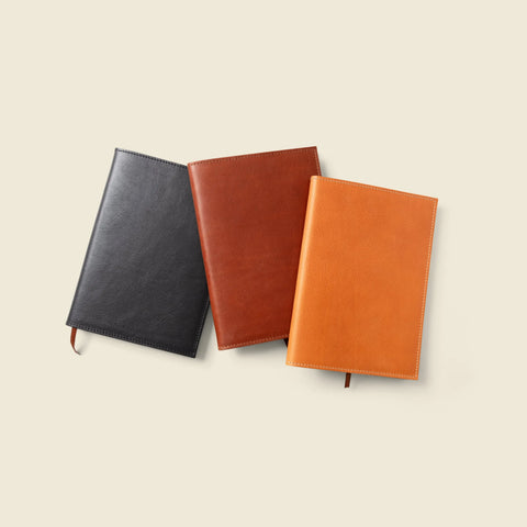 Refillable A5 Leather Notebook Cover – Full Grain Premium Journal Protector 6.25x9.875 Inch – Handmade in USA CASUPO  Notebook Cover