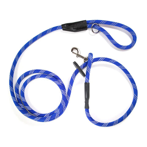 Reflective Combination Pet Harness Leash – 8.5 Ft Double-Braided Nylon Rope | Made in USA for Safety and Control Auburn Leathercrafters  item