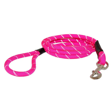 Reflective Nylon Rope Dog Leash – Durable 6ft Safety Lead with 3M Reflective Trim | Made in USA Auburn Leathercrafters  item