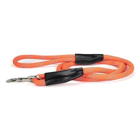 Reflective Nylon Rope Dog Leash – Durable 6ft Safety Lead with 3M Reflective Trim | Made in USA Auburn Leathercrafters  item