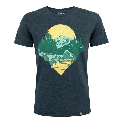 Relaxed Fit Hidden Idaho Graphic Tee – Charcoal | Made in USA Fireside Pine  Men's Shirt