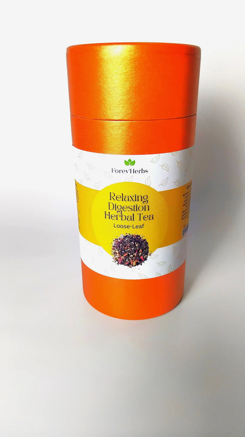 Relaxing Digestion Herbal Tea 2oz Loose-Leaf Blend | Handcrafted in USA Forev'Herbs  Teas / Herbal Infusions