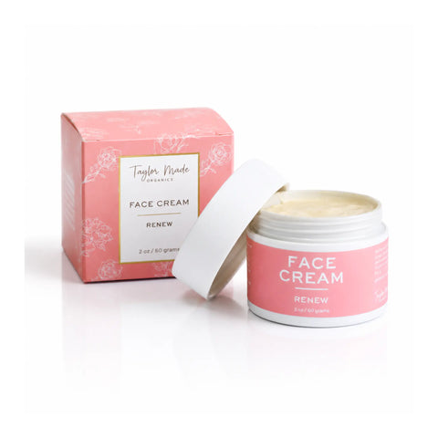 Renewing Anti-Aging Face Cream 1.5oz – Organic Collagen Hydrating Moisturizer | Made in USA Taylor Made Organics  face cream