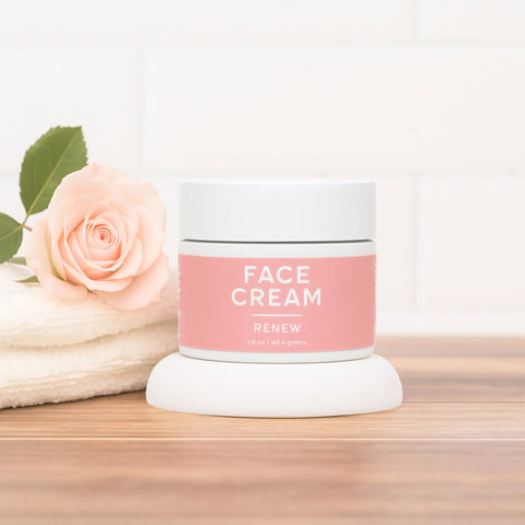 Renewing Anti-Aging Face Cream 1.5oz – Organic Collagen Hydrating Moisturizer | Made in USA Taylor Made Organics  face cream