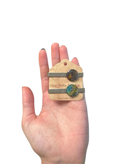 Resin Men’s Tie Clip – Unique Lightweight Accessory with Artistic Resin Detail | Made in USA Michelle Marie Boutique  Tie Pin