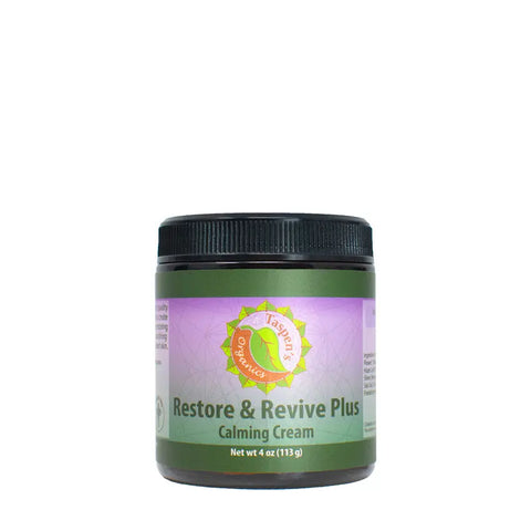 Restore and Revive Plus Calming Cream – Organic Essential Oils Blend – Made in USA Taspen's Organics 